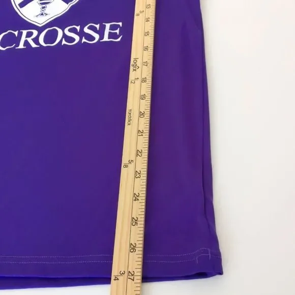 Womens Badger Sport Irish Lacrosse Dark Purple Long Sleeve Athletic Shirt Size S - Picture 4 of 6